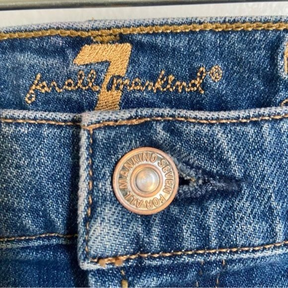 7 For All Mankind High Waist Slim Kick Jeans - Picture 8 of 11